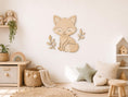 Bild in Galerie-Betrachter laden, Wandbild aus hellem Holz Motiv Fuchs für Kinderzimmer oder Kindergarten by Woodlandkid - Wall Decor - Wall Decals & Murals