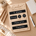 Bild in Galerie-Betrachter laden, Einschulung Tafel personalisiert - bunte Erinnerungstafel aus Holz zum Beschriften zum Schulanfang by Woodlandkid - - Letter Boards & Accessories