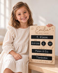 Bild in Galerie-Betrachter laden, Einschulung Tafel personalisiert - bunte Erinnerungstafel aus Holz zum Beschriften zum Schulanfang by Woodlandkid - - Letter Boards & Accessories