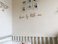 Load image into Gallery viewer, Wanddeko Kinderzimmer, Wohndeko "dream big little one", 3D Schriftzug aus Holz, Geschenk zur Geburt
