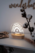 Load image into Gallery viewer, Personalisierte Regenbogen LED Nachtlampe, Babygeschenk Geburt, Taufgeschenk, Kinderzimmer Lampe, Neugeborenen Geschenk, Nachttischlampe