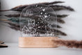 Load image into Gallery viewer, Personalisiertes "Waldbewohner" Nachtlicht aus Holz und Acryl, Geschenkideen für Kinder, geeignet fürs Kinderzimmer, Geburtstagsgeschenk