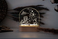 Load image into Gallery viewer, Personalisiertes "Waldbewohner" Nachtlicht aus Holz und Acryl, Geschenkideen für Kinder, geeignet fürs Kinderzimmer, Geburtstagsgeschenk