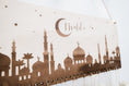 Bild in Galerie-Betrachter laden, personalisierter Ramadan Kalender im Moschee Motiv, Ramadankalender aus Holz für Kinder, Persönliche Geschenkidee zum Fastenmonat