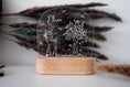 Load image into Gallery viewer, Personalisierte "boho Reh" Nachtlampe aus Acryl, Babygeschenk Geburt, Taufgeschenk, Kinderzimmer Nachtlicht, Geburtstagsgeschenk, LED