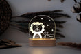 Bild in Galerie-Betrachter laden, Personalisierte "Löwe" Nachtlampe aus Holz und Acryl, LED Kinderzimmer Lampe, Taufgeschenk, Babylampe, Geschenkidee für Kleinkinder