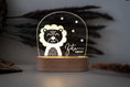 Bild in Galerie-Betrachter laden, Personalisierte "Löwe" Nachtlampe aus Holz und Acryl, LED Kinderzimmer Lampe, Taufgeschenk, Babylampe, Geschenkidee für Kleinkinder
