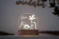 Bild in Galerie-Betrachter laden, Nachtlicht Dino personalisiert aus Acryl, Babygeschenk Geburt, Taufgeschenk, Kinderzimmer, Geburtstagsgeschenk, Geschenkidee für Kinder