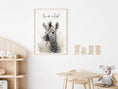 Load image into Gallery viewer, Motivationsposter Safari | Mit eigenem Spruch oder ohne | Kinderzimmer | Geschenk | Safari Tiere | Wandbilder Kinder | Babyzimmer Wanddeko