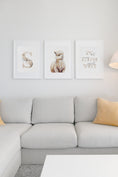 Bild in Galerie-Betrachter laden, Lama Wandbilder Set oder einzeln mit Name personalisiert, Wohndeko Kinderzimmer Geschenk Deko Wand Bilder Babyzimmer Wanddeko Kunstdruck