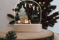 Load image into Gallery viewer, süße Kinderzimmer Lampe mit buntem Baer und Weihnachtsmotiven