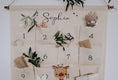 Bild in Galerie-Betrachter laden, Stoff Adventskalender für Kinder mit Wunschnamen personalisiert | Großer Weihnachtskalender mit 24 Taschen zum selbst Befüllen by Woodlandkid - Christmas - Advent Calendars
