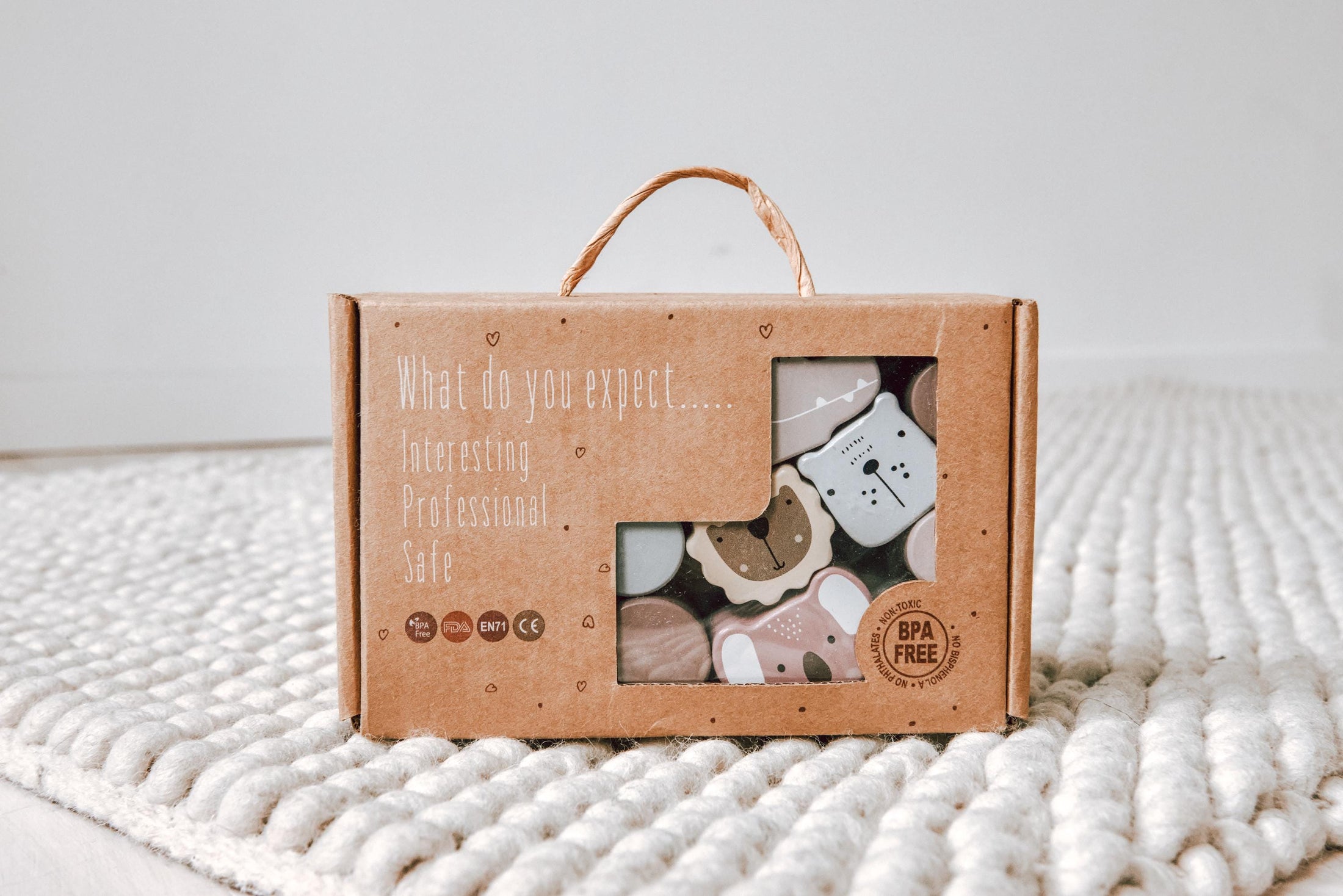 Stapelspiel - Geschenk zur Geburt Junge und Mädchen, motorisches Taufgeschenk zur Förderung der , Zug personalisiert by Woodlandkid - - Baby & Toddler Toys