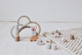 Load image into Gallery viewer, Stapelspiel - Geschenk zur Geburt Junge und Mädchen, motorisches Taufgeschenk zur Förderung der , Zug personalisiert by Woodlandkid - - Baby & Toddler Toys
