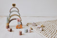 Load image into Gallery viewer, Stapelspiel - Geschenk zur Geburt Junge und Mädchen, motorisches Taufgeschenk zur Förderung der , Zug personalisiert by Woodlandkid - - Baby & Toddler Toys
