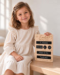 Bild in Galerie-Betrachter laden, Einschulung Tafel personalisiert - bunte Erinnerungstafel aus Holz zum Beschriften zum Schulanfang by Woodlandkid - - Letter Boards & Accessories
