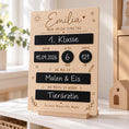 Bild in Galerie-Betrachter laden, Einschulung Tafel personalisiert - bunte Erinnerungstafel aus Holz zum Beschriften zum Schulanfang by Woodlandkid - - Letter Boards & Accessories
