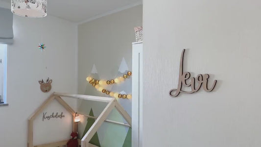 Namensschild fürs Kinderzimmer | Wanddeko mit eurem persönlichem Namen  | 3D Schriftzug aus Holz