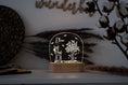 Bild in Galerie-Betrachter laden, Personalisierte "boho Reh" Nachtlampe aus Acryl, Babygeschenk Geburt, Taufgeschenk, Kinderzimmer Nachtlicht, Geburtstagsgeschenk, LED
