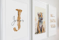 Load image into Gallery viewer, Tiger Wandbilder Set mit Name personalisiert | Poster Geburt | Kinderzimmer | Geschenk Tiere Bilder Baby Wand Deko Kunstdruck | Einzelbild
