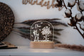 Bild in Galerie-Betrachter laden, Personalisierte "boho Reh" Nachtlampe aus Acryl, Babygeschenk Geburt, Taufgeschenk, Kinderzimmer Nachtlicht, Geburtstagsgeschenk, LED
